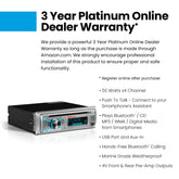 s MR500UABS Marine Boat Stereo ??Single Din, Bluetooth, CD DVD Player, AM/FM Radio Receiver, USB